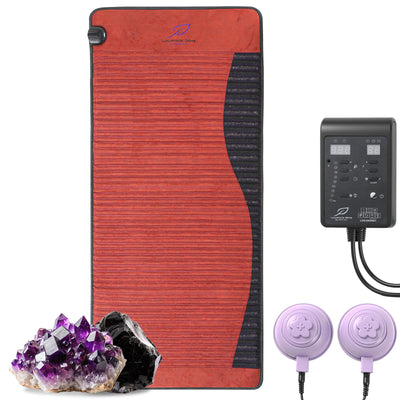 Luxuryade Large-26"x59" Amethyst™ Mat | Natural Jade & Amethyst | 3-64Hz Bio PEMF Healing