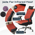 Natural Amethyst Crystal Tourmaline Heated Mattress Far Infrared Red Light Therapy Pemf Mat