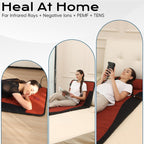 D190-Max-32x75'' Amethyst™ Mat: Professional Crystal Healing with Natural Jade & 3-64Hz Bio PEMF