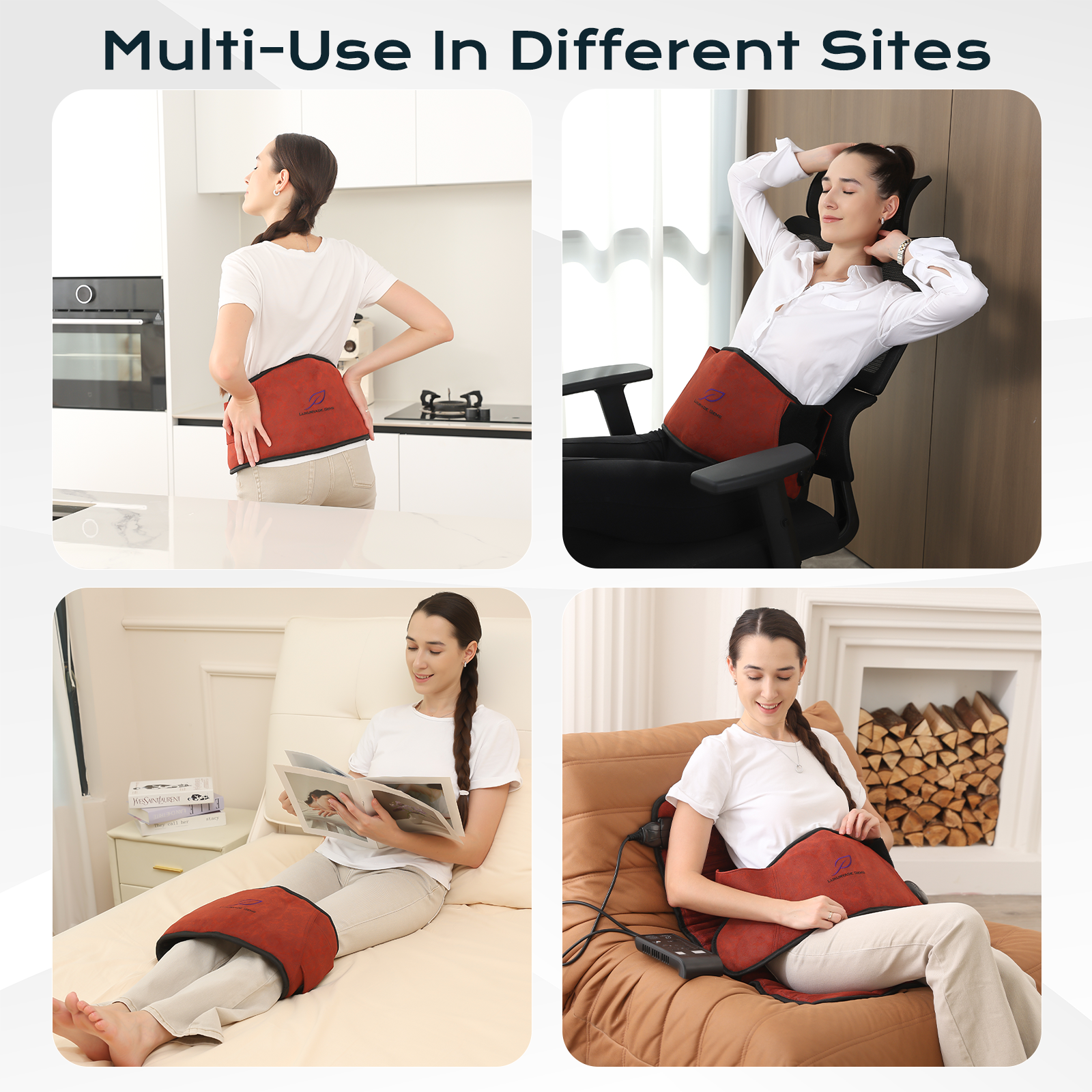 Luxuryade Gems 3-in-1 Bio-Infrared Heating Belt | 3-64Hz Bio PEMF Healing