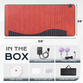 Luxuryade Large-26"x59" Amethyst™ Mat | Natural Jade & Amethyst | 3-64Hz Bio PEMF Healing