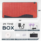 Luxuryade Large-26"x59" Amethyst™ Mat | Natural Jade & Amethyst | 3-64Hz Bio PEMF Healing