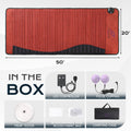 Natural Amethyst Crystal Tourmaline Heated Mattress Far Infrared Red Light Therapy Pemf Mat