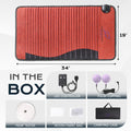 Luxuryade Mini-19"×34" Amethyst™ Mat | Natural Jade & Amethyst | 3-64Hz Bio PEMF Healing